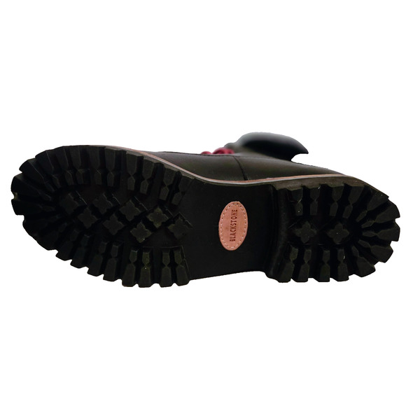 Women's Black Blackstone QL67 Leather Boots with Shearling Trim Size 37 - Picture 5 of 9